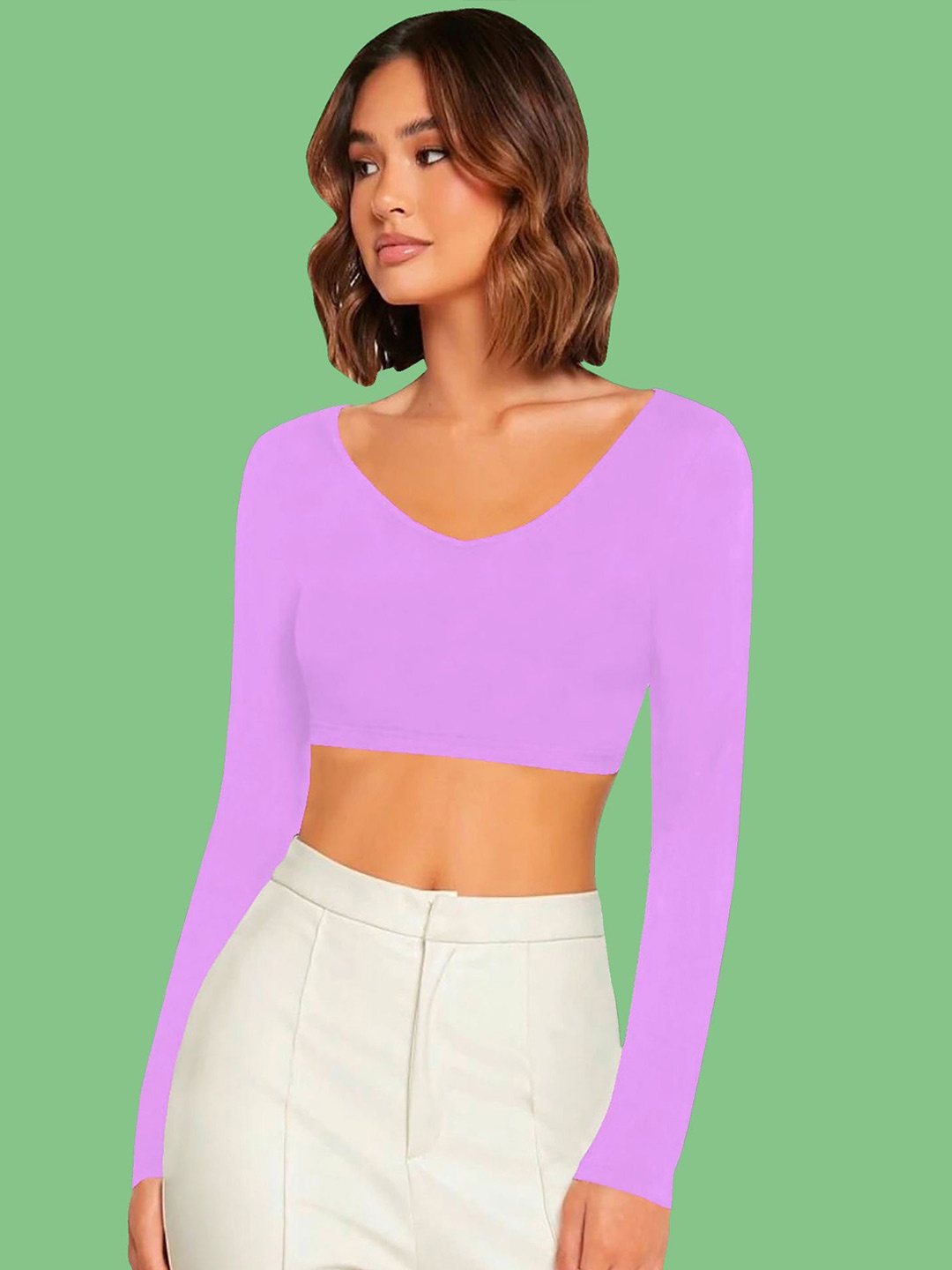 

Dream Beauty Fashion Crop Top, Lavender