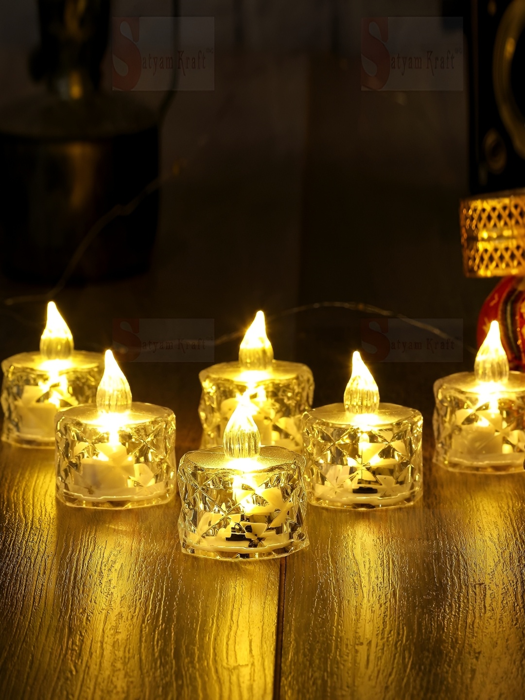 

TRUE DECOR Yellow 25 pieces Tea Light Candle