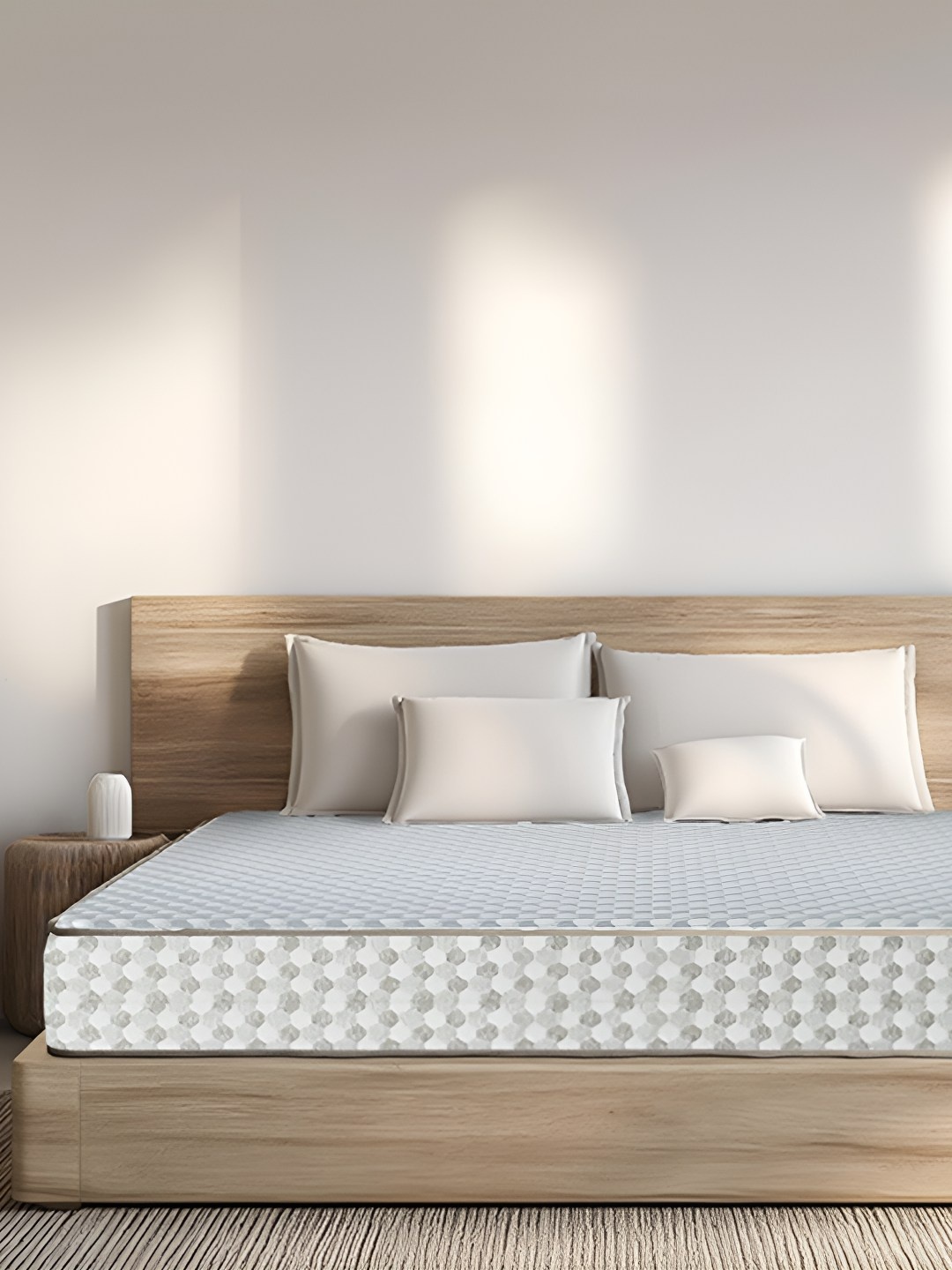 

Sleepwell White & Grey Printed Reversible Single Size Dual Pro Profiled Mattress