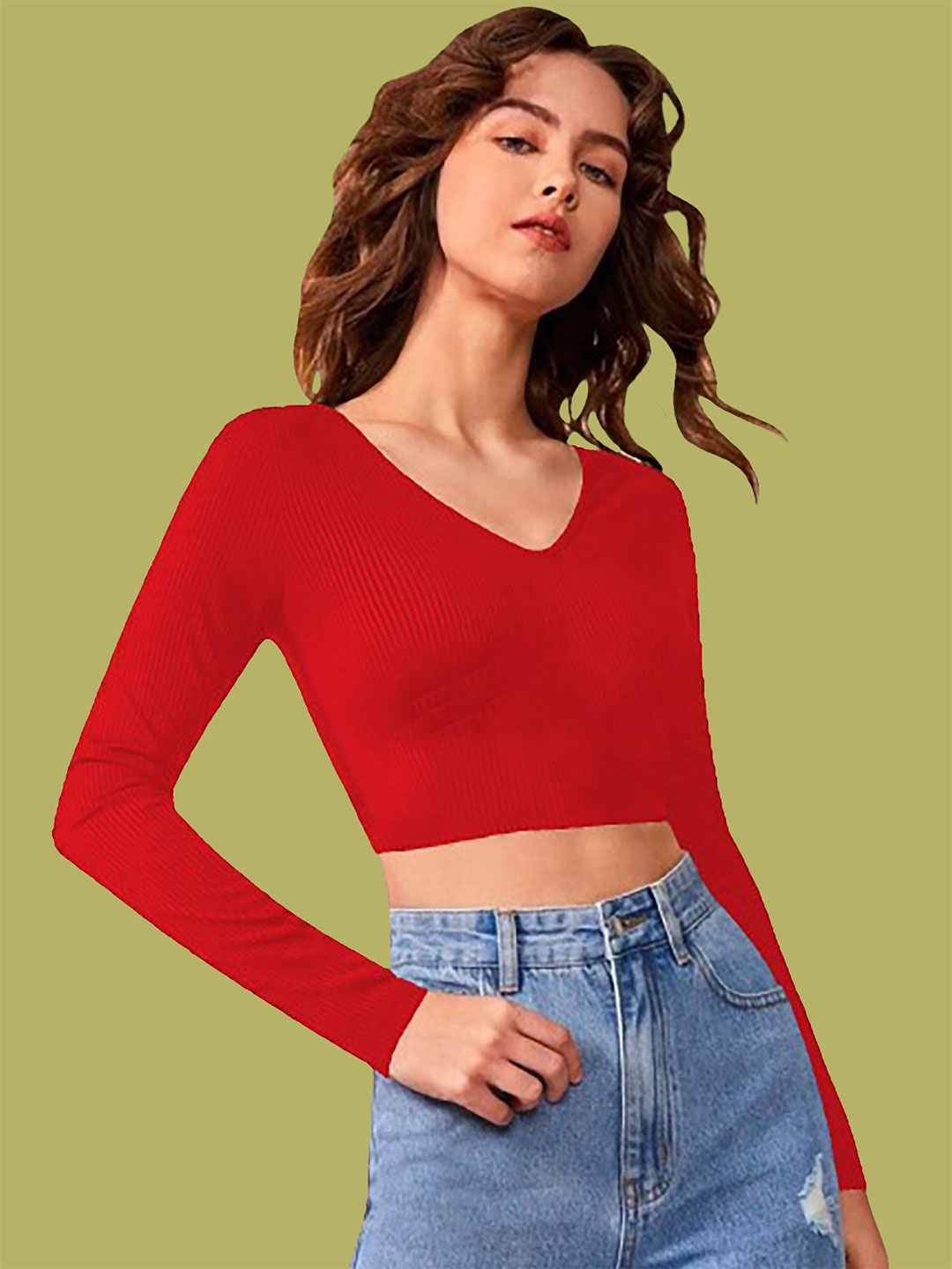 

Dream Beauty Fashion Crop Top, Red