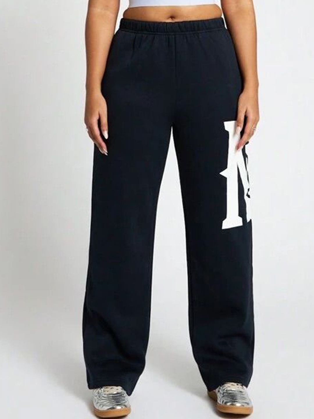 

TABADTOD Women Relaxed Loose Fit Easy Wash Joggers Trousers, Navy blue