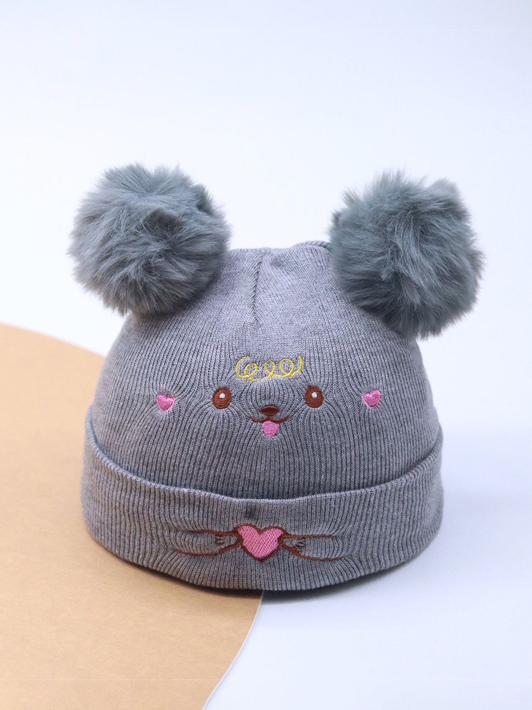 

HIGHEVER Unisex Kids Winter Cap, Grey