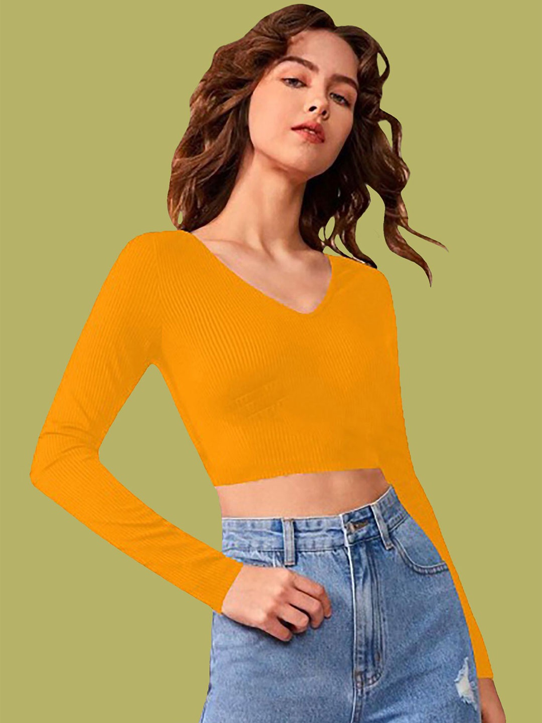 

Dream Beauty Fashion Crop Top, Yellow