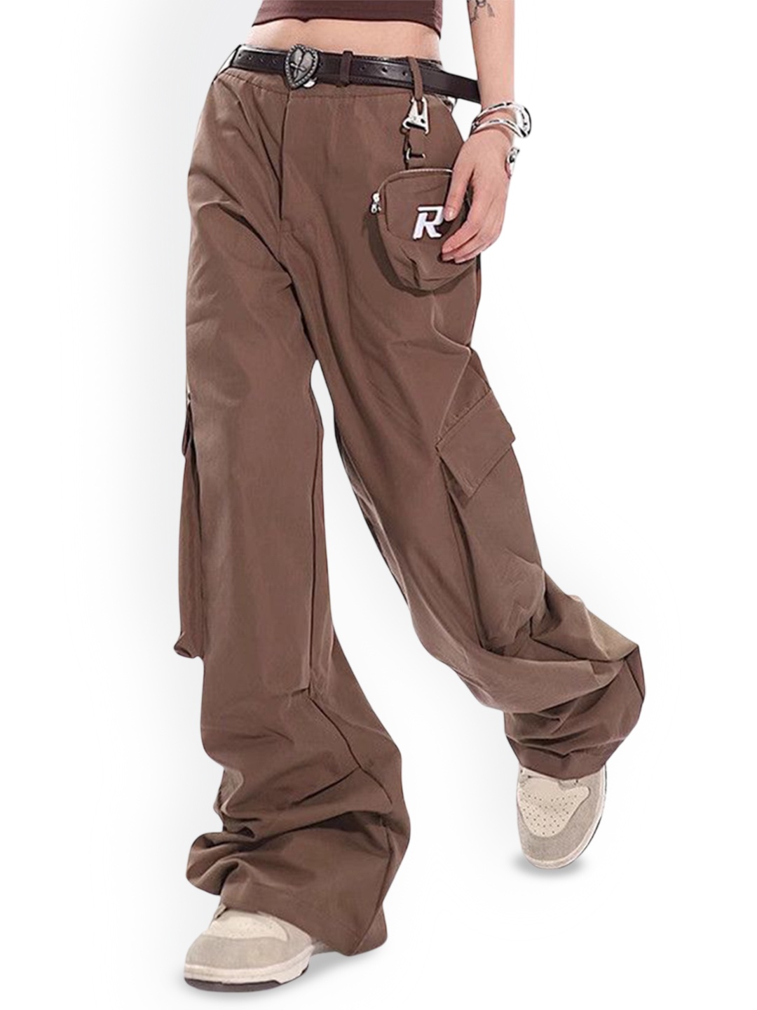 

DressBerry Women Cargos Trousers, Brown