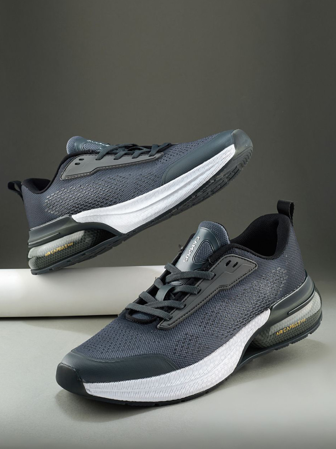

Campus Men Mesh Running Non-Marking Shoes, Grey
