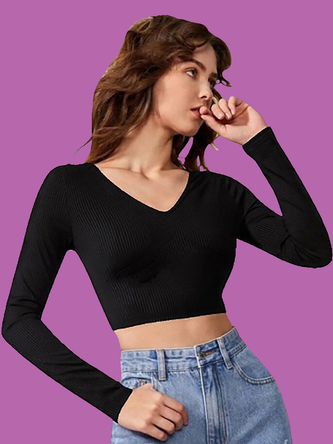 

Dream Beauty Fashion Crop Top, Black