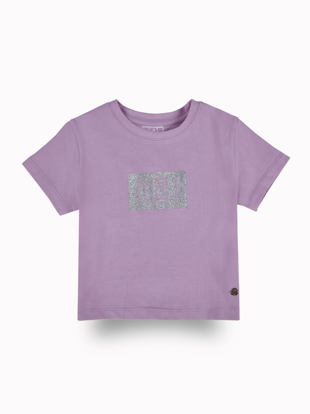 

Gini and Jony Embellished Print Cotton Crop Top, Lavender