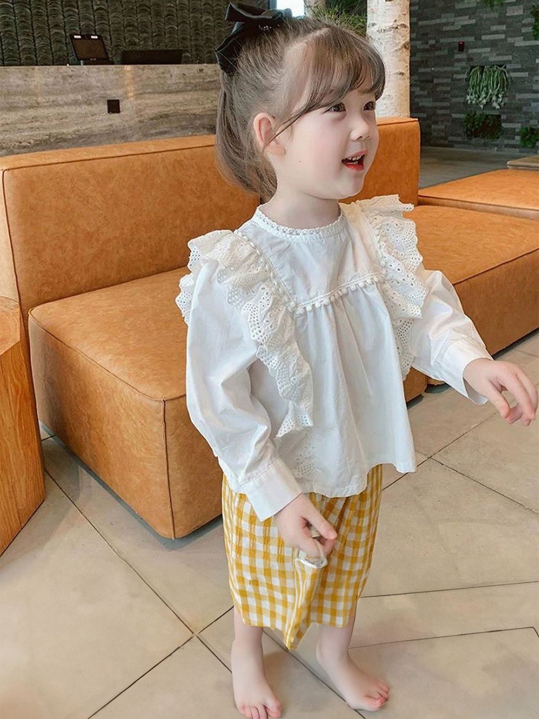 

LULU & SKY Cotton Top, White