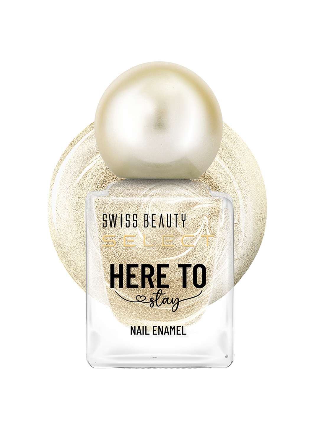 

SWISS BEAUTY Here To Stay Waterproof Nail Enamel 12ml - Chunky Champagne 35, Gold