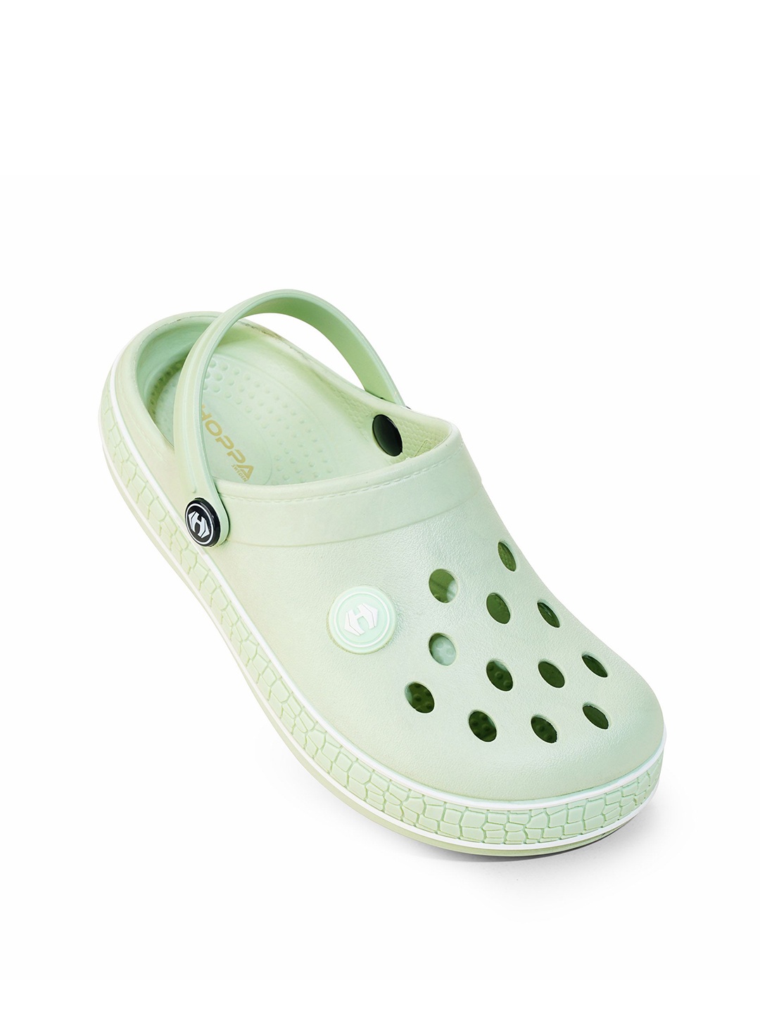 

Hoppa Women Textured Water Proof Durable Clogs, Green