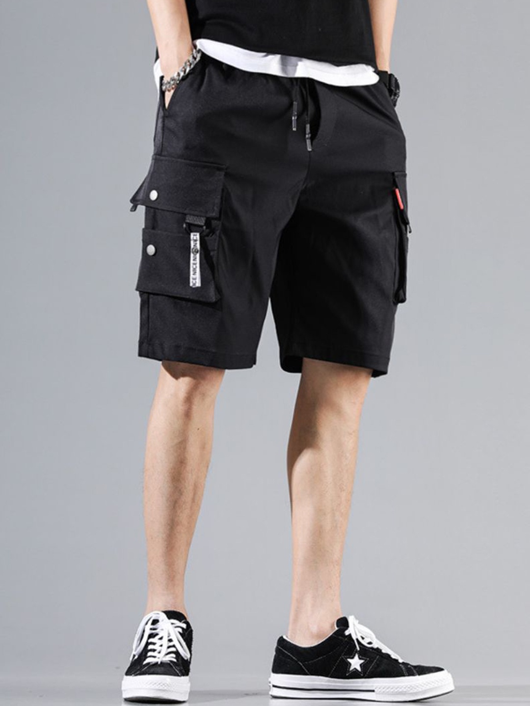 

StyleCast Men Cargo Shorts, Black