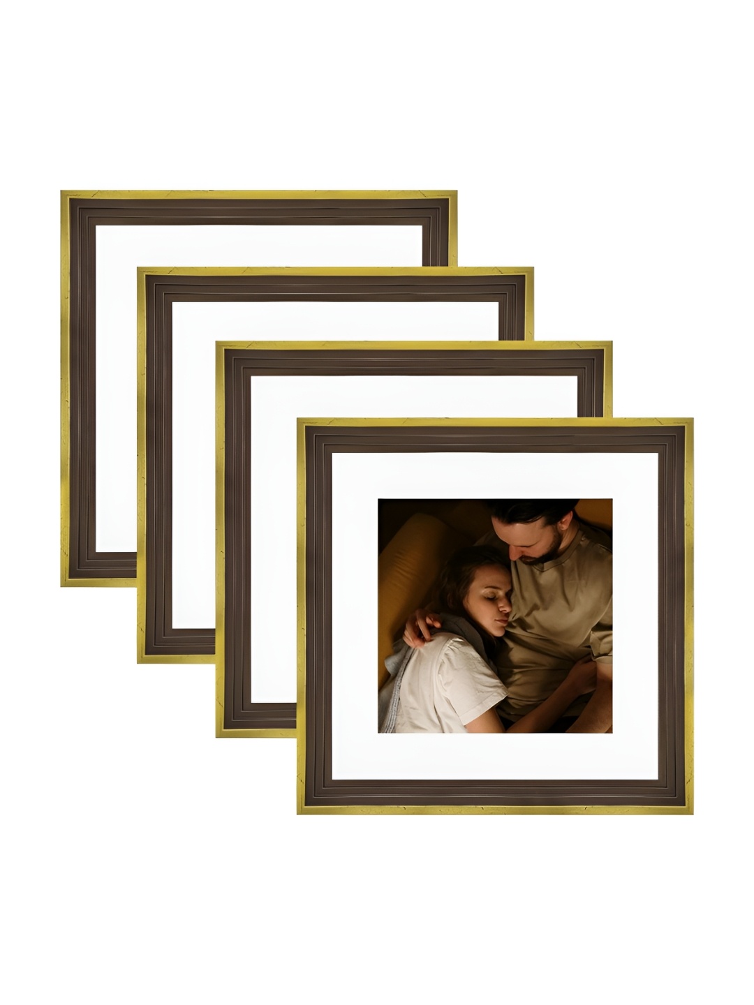 

Art Street Gold-Toned & White 2 to 4 Pieces Wood Wall Photo Frames