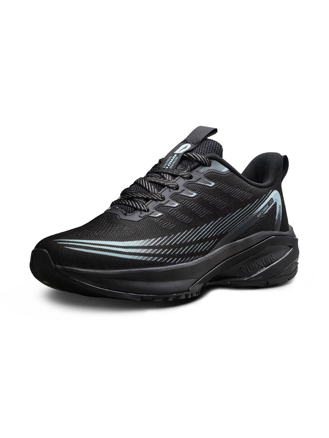 

ASIAN Men Mesh Running Non-Marking Shoes, Black