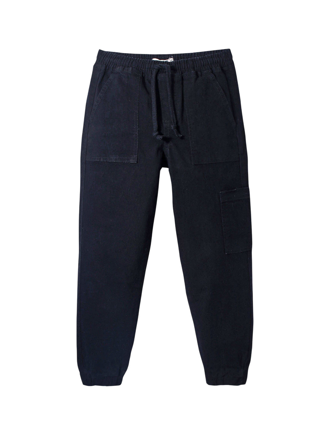 

ARIAS By LARA DUTTA Boys Mid-Rise Stretchable Jogger Jeans, Black