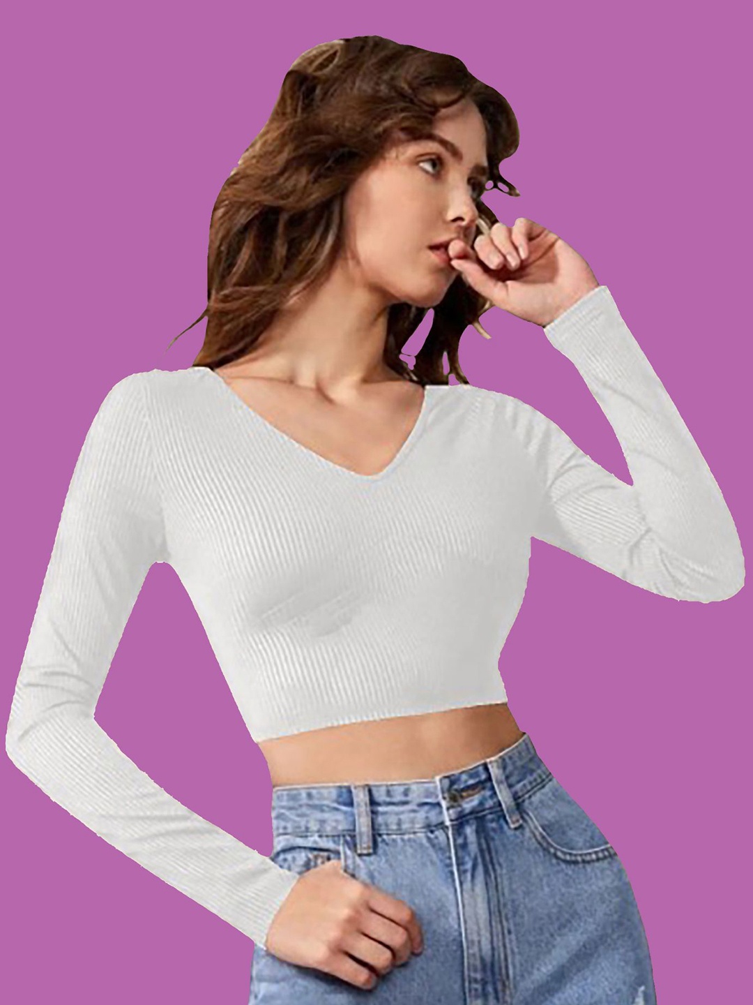 

Dream Beauty Fashion Crop Top, White