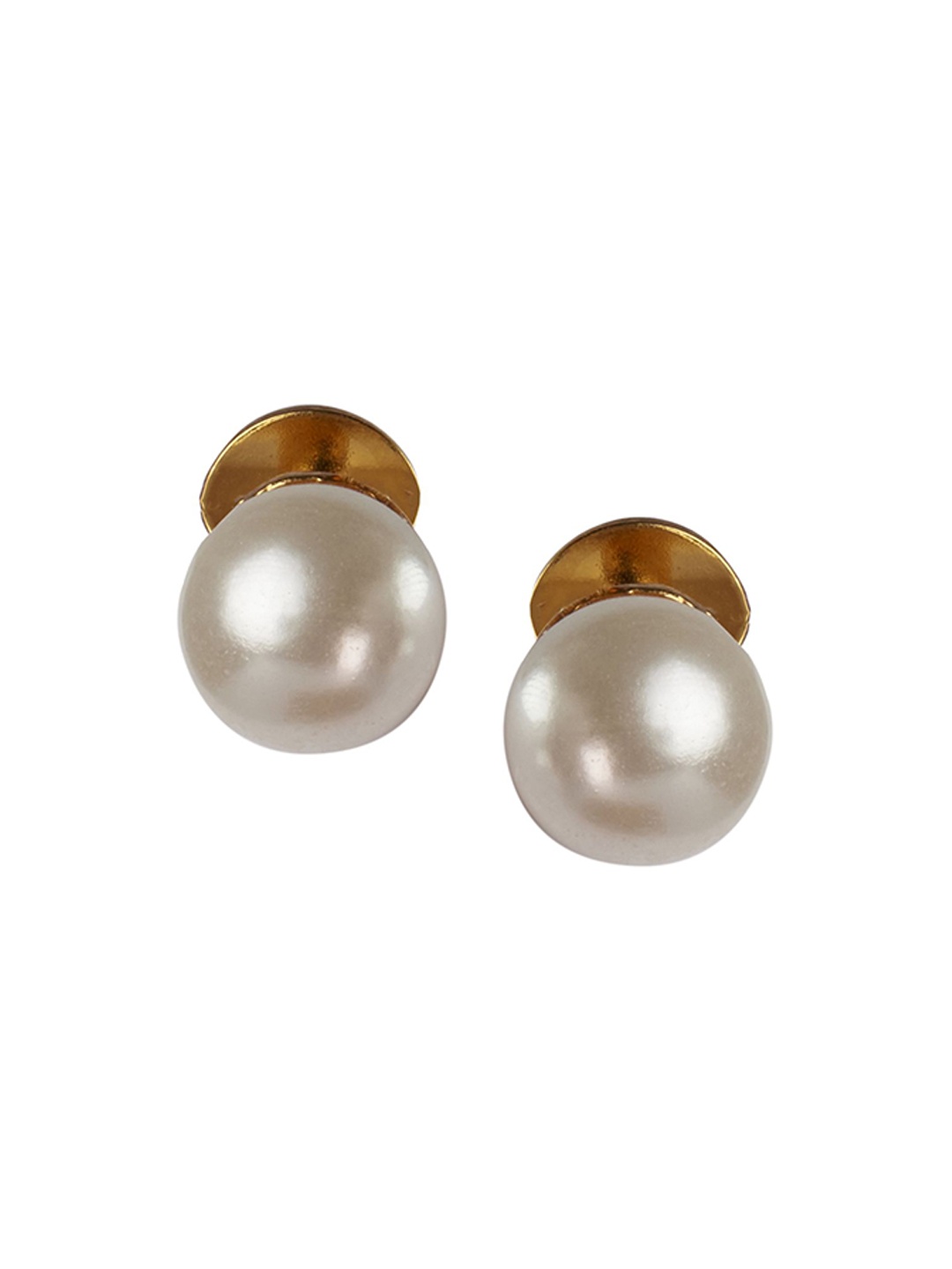 

Sica Jewellery Sterling Silver Rhodium-Plated Pearls Circular Shaped Studs, White