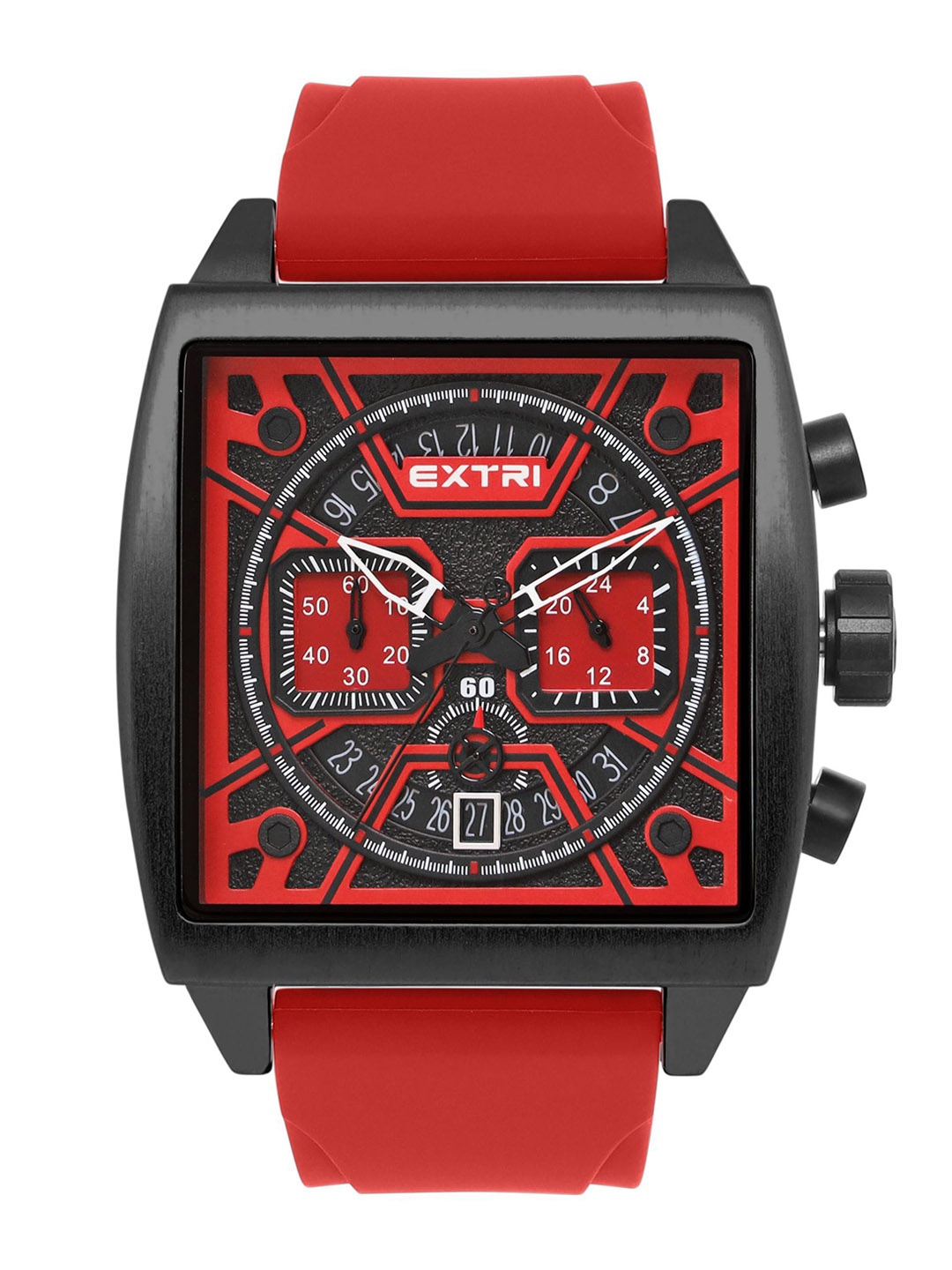 

EXTRI Men Dial & Straps Analogue Watch X6076-C, Red