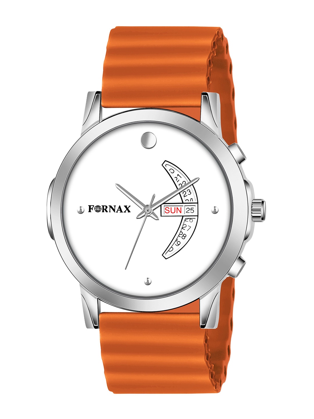 

Fornax Men Printed Dial & Straps Analogue Watch fx25, Orange