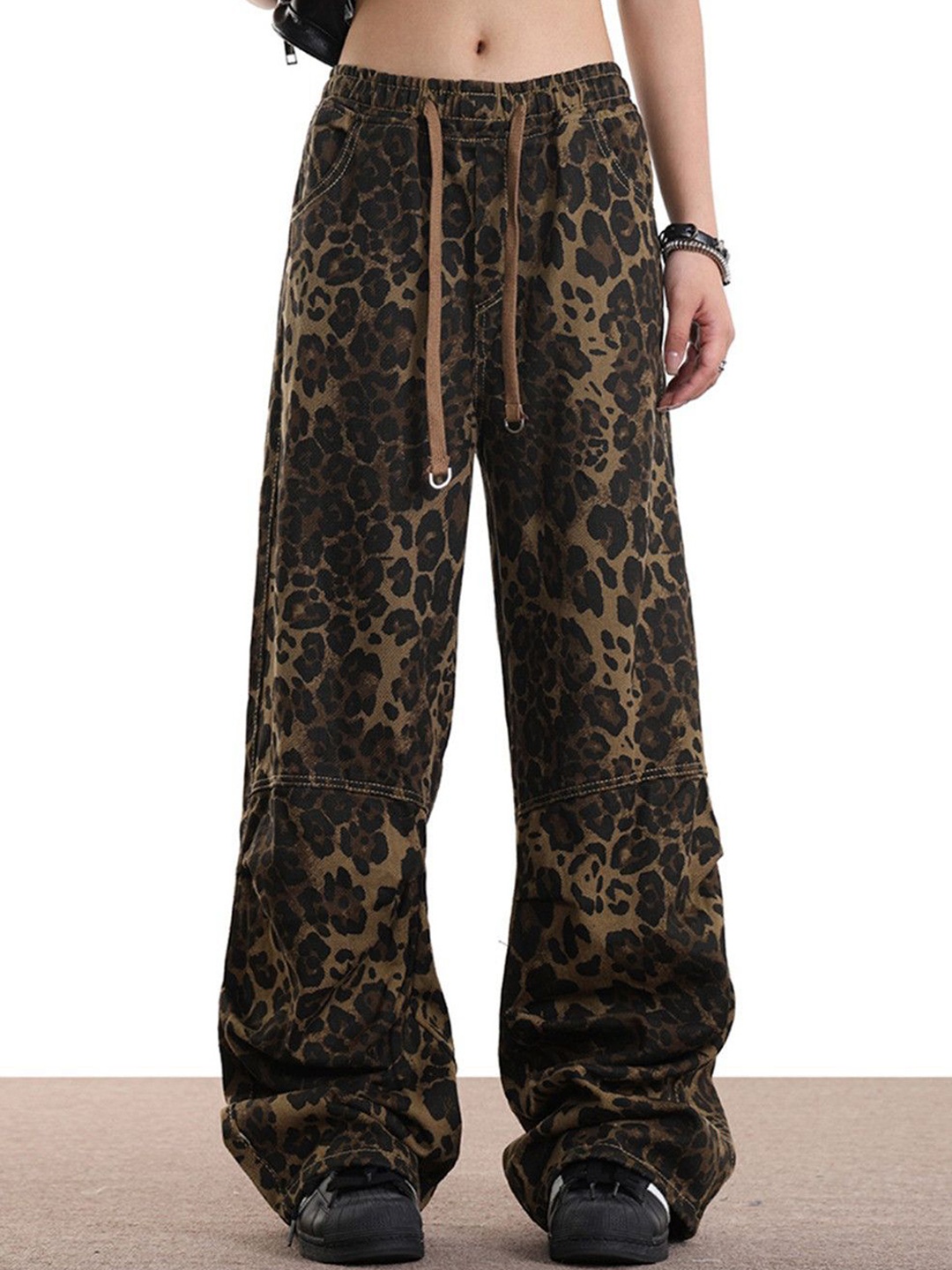 

DressBerry Women Printed Trousers, Black