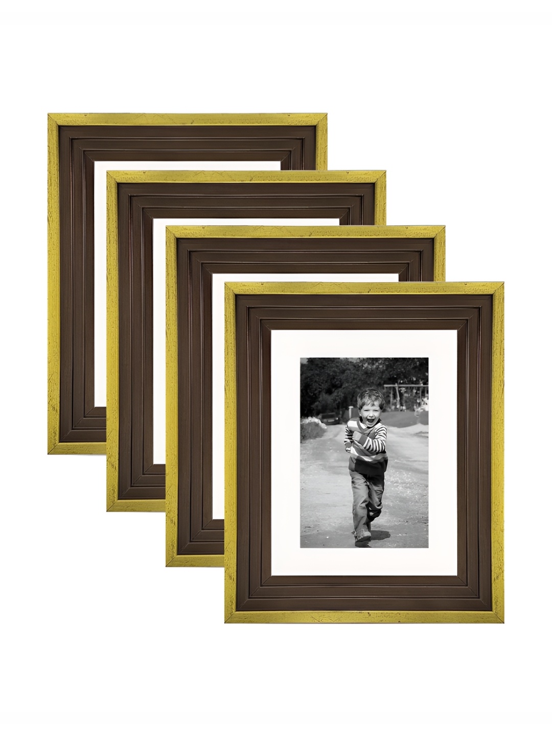 

Art Street Gold-Toned & Brown 2 to 4 Pieces Wood Wall Photo Frames