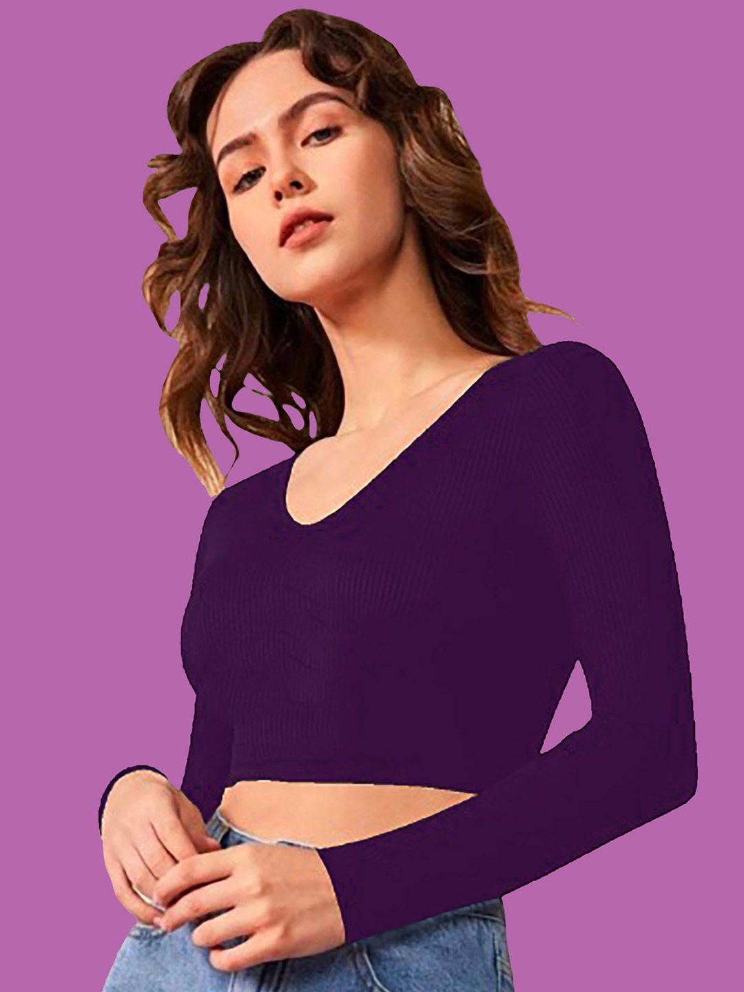 

Dream Beauty Fashion Crop Top, Purple