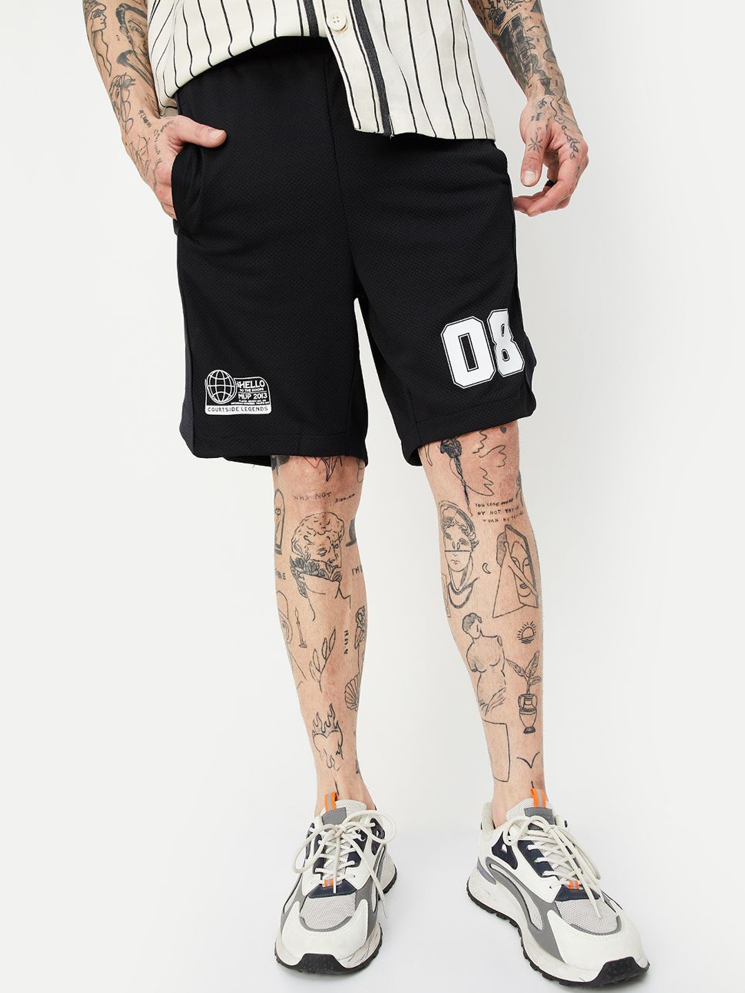 

max Men Sports Shorts, Black
