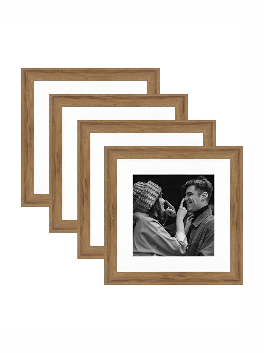 

Art Street Brown & White 2 to 4 Pieces Wood Wall Photo Frames