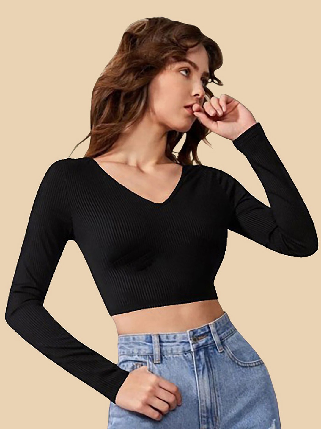 

Dream Beauty Fashion Crop Top, Black