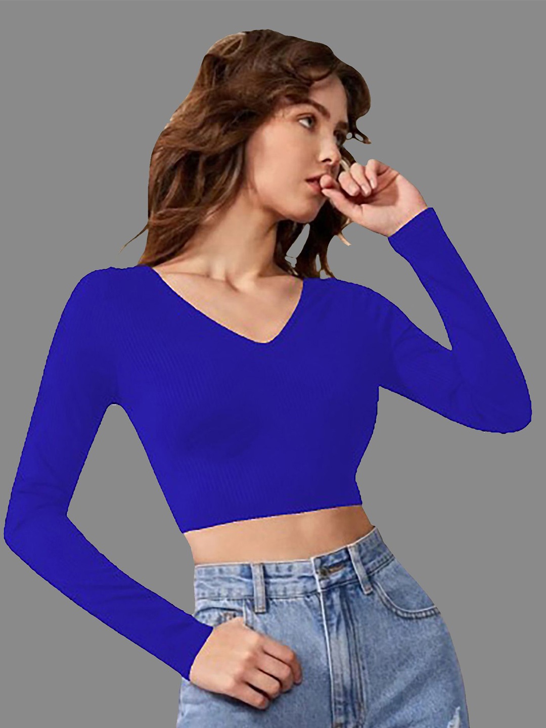 

Dream Beauty Fashion Crop Top, Blue