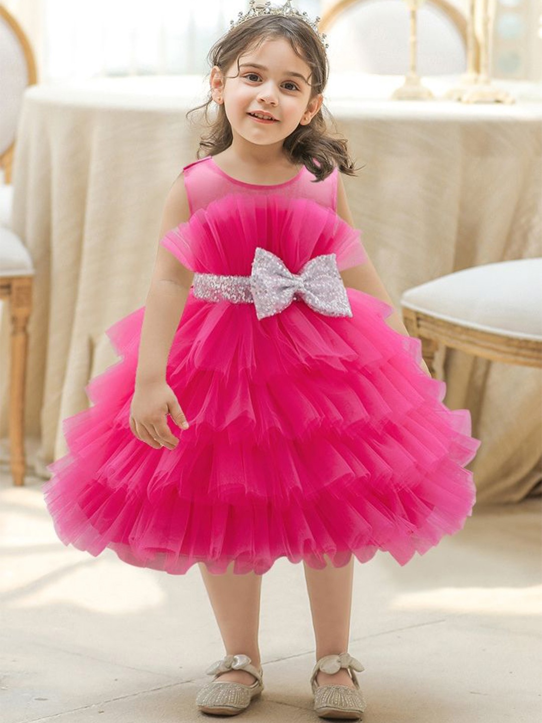 

LULU & SKY A-Line Dress, Rose