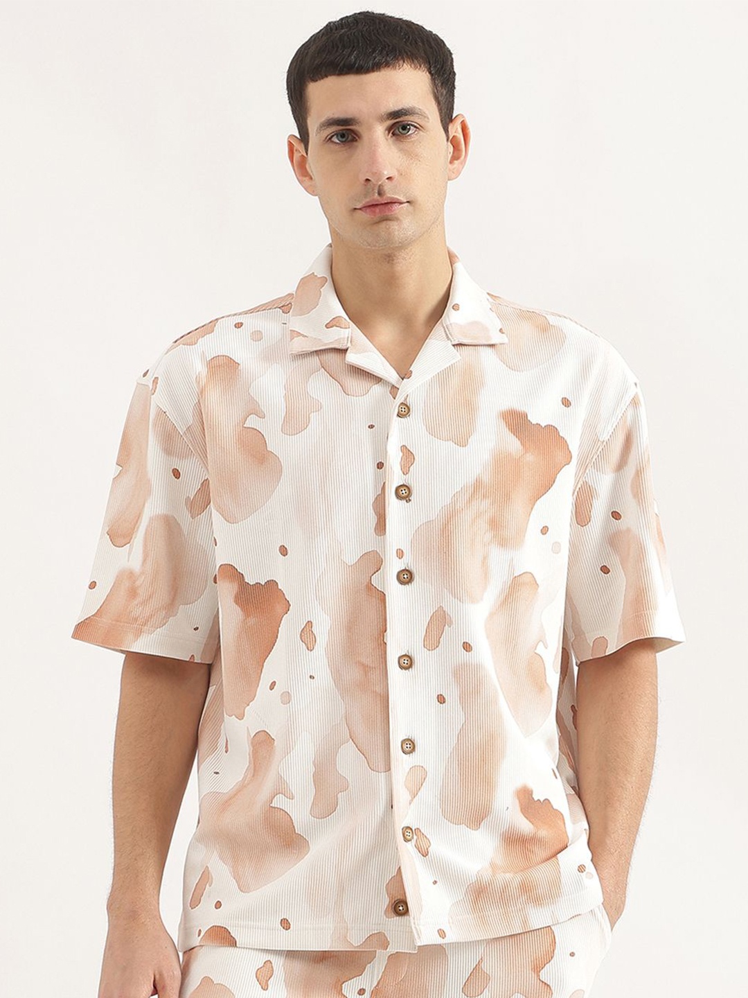 

United Colors of Benetton Men Opaque Printed Casual Shirt, Multi