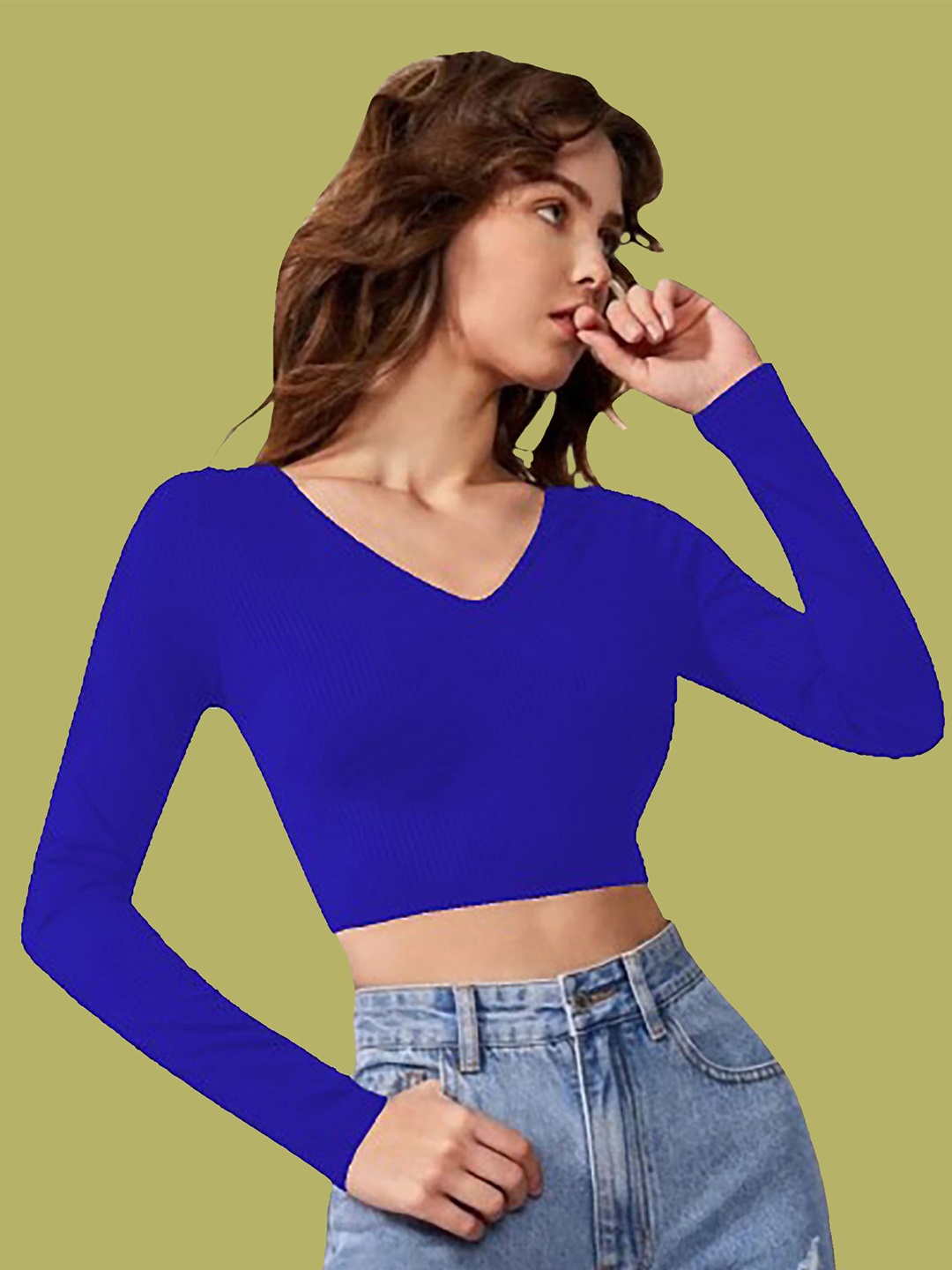 

Dream Beauty Fashion Crop Top, Blue