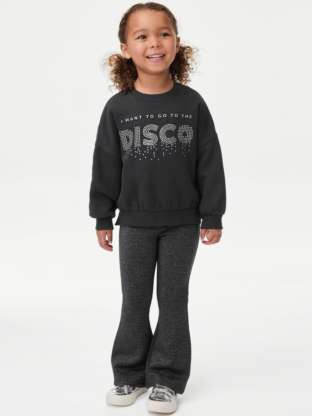 

Marks & Spencer Boys Printed Night suit, Black