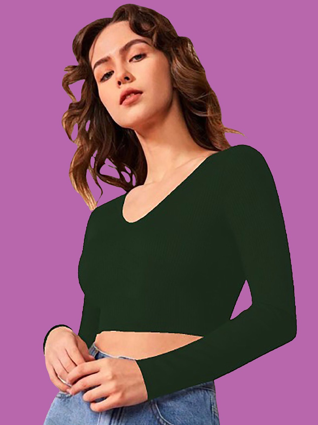 

Dream Beauty Fashion Crop Top, Green