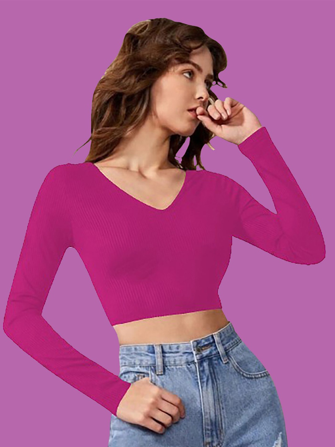 

Dream Beauty Fashion Crop Top, Pink