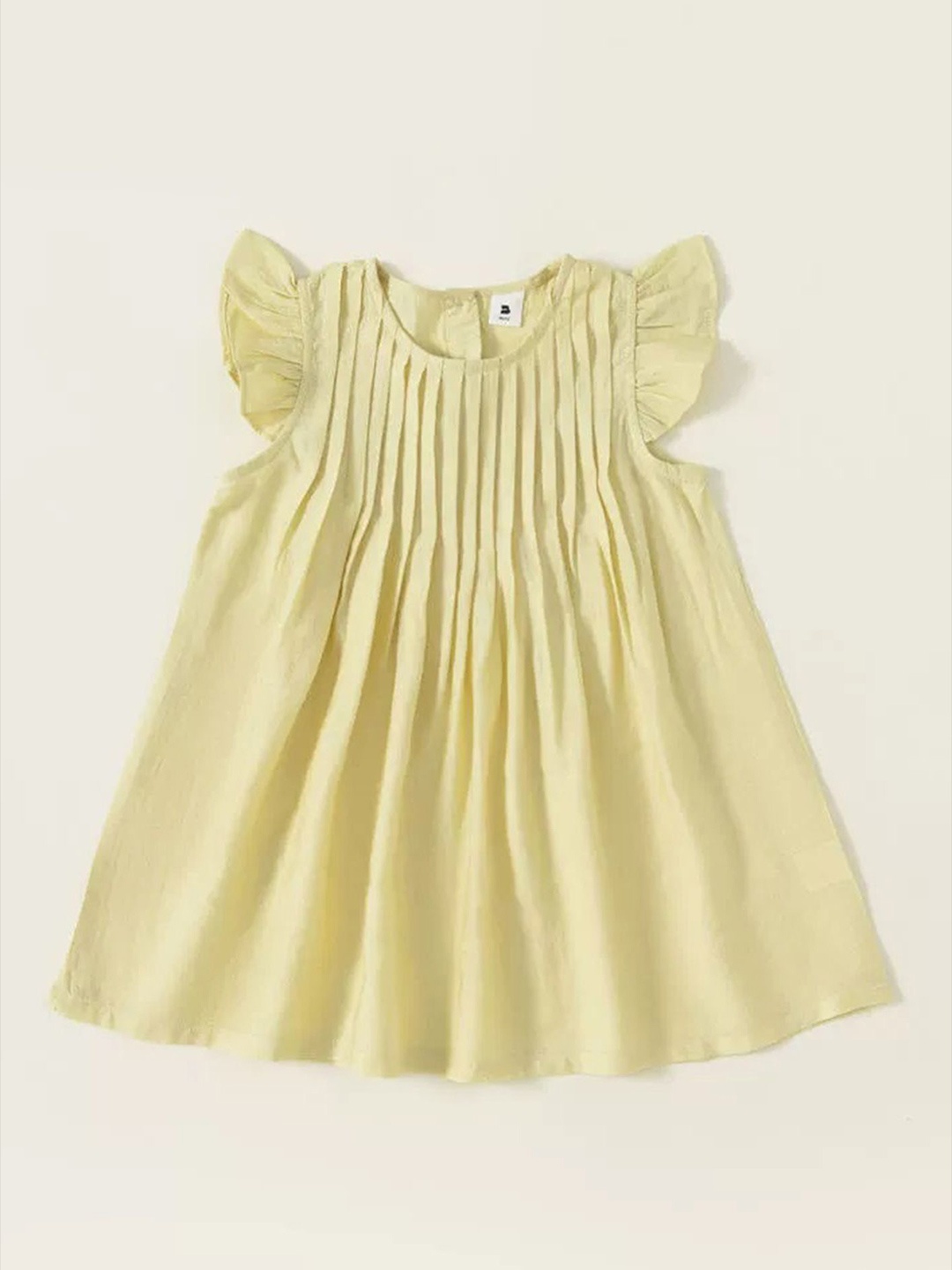 

LULU & SKY Girls Flutter Sleeve Shift Dress, Yellow