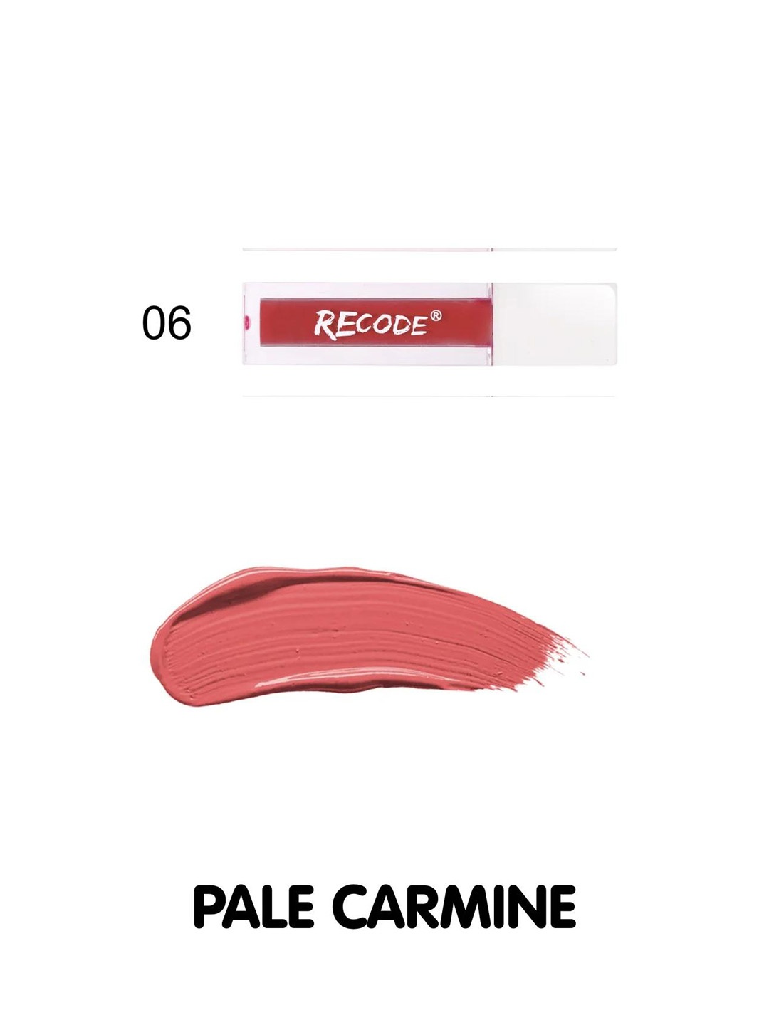 

Recode Silky Matte Liquid Lightweight Lipstick With Shea Butter- 1.25 ml- Pale Carmine 06, Peach