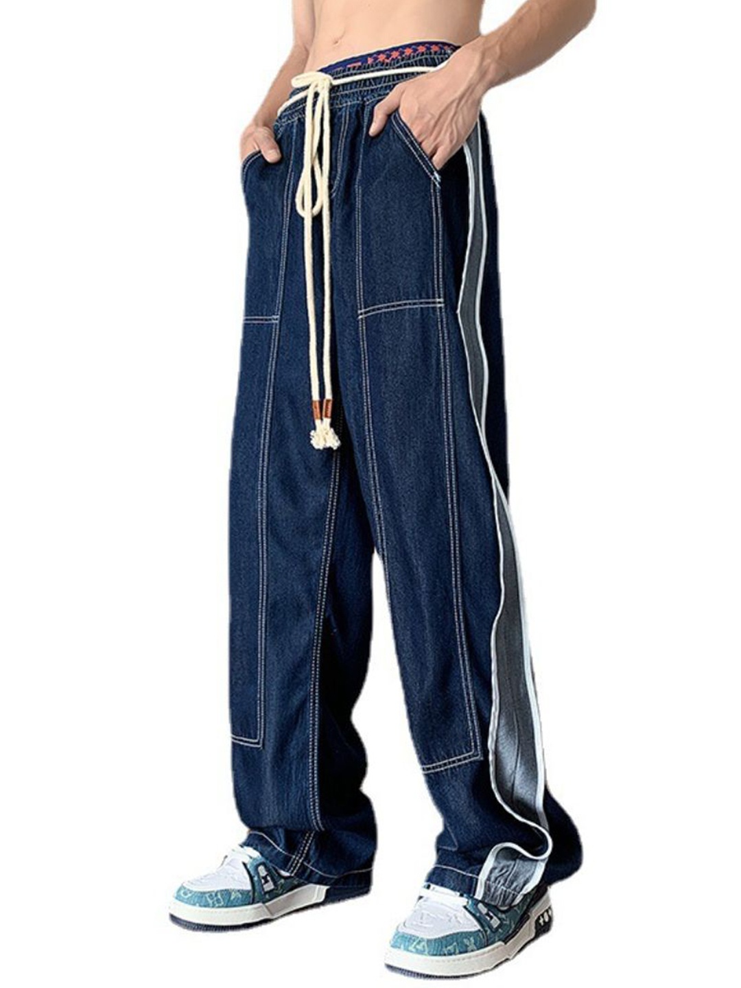 

StyleCast Men Cotton Straight Fit Jeans, Blue