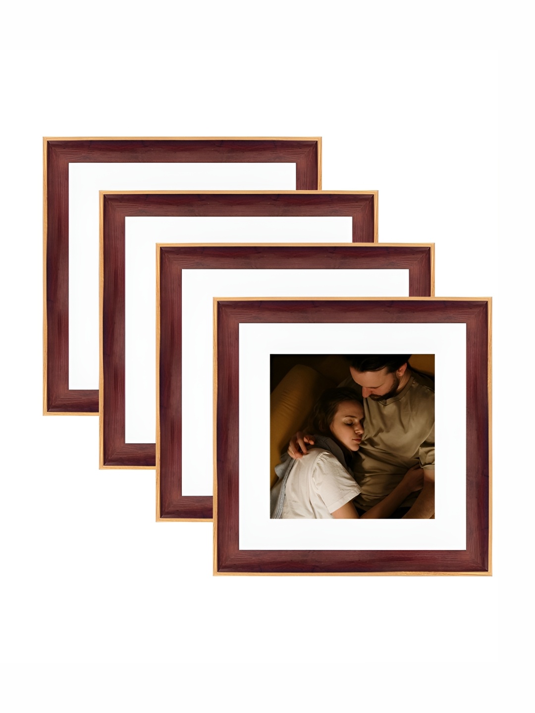 

Art Street Brown & White 2 to 4 Pieces Wood Wall Photo Frames