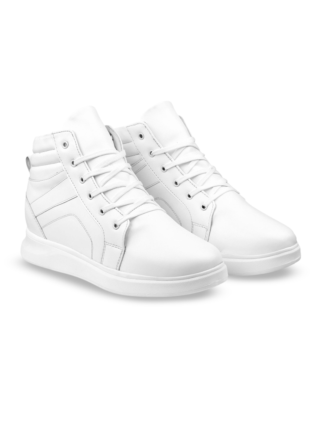 

Bxxy Men Hidden Elevator Height Increasing Casual Sneaker, White