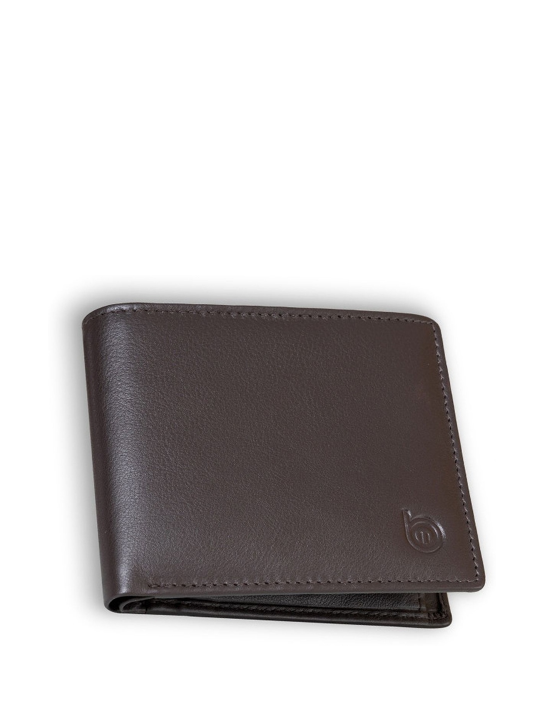 

BAGMAN Men Leather Two Fold Wallet, Brown