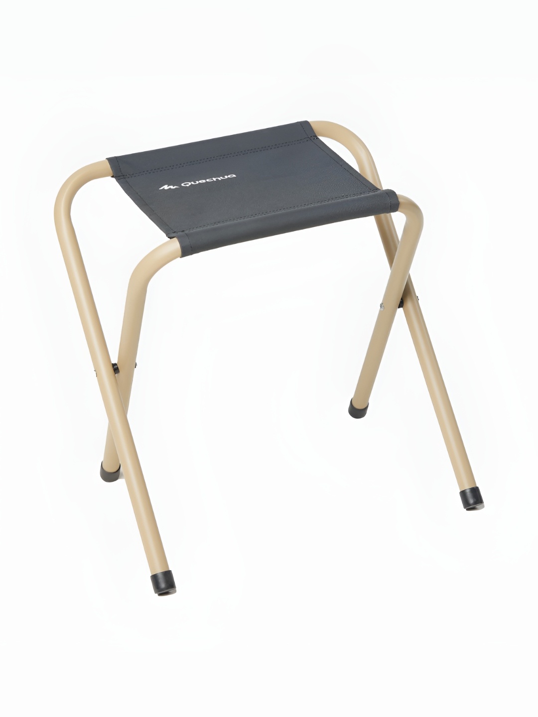 

Quechua By Decathlon Beige & Black Foldable Camping Stool