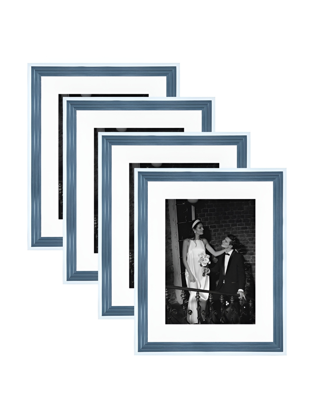 

Art Street Blue & White 2 to 4 Pieces Wood Wall Photo Frames