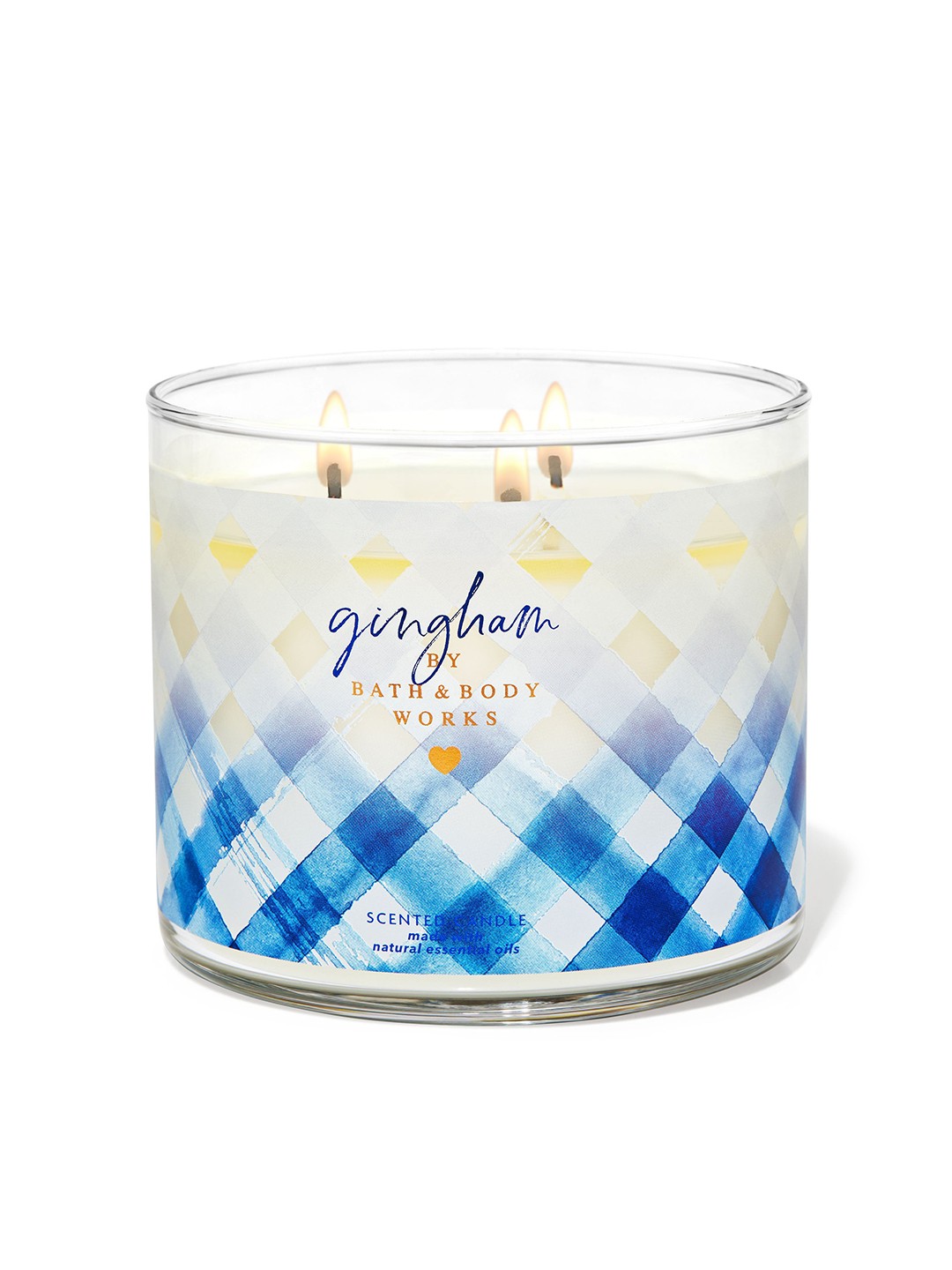 

Bath & Body Works Gingham Scented 3-Wick Candle, Beige