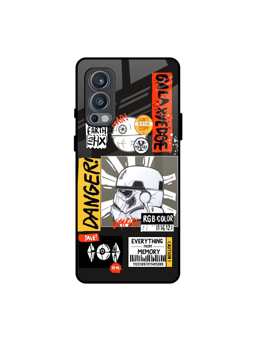 

QRIOH Galaxy Edge Printed Oneplus Nord 2 Back Case, White