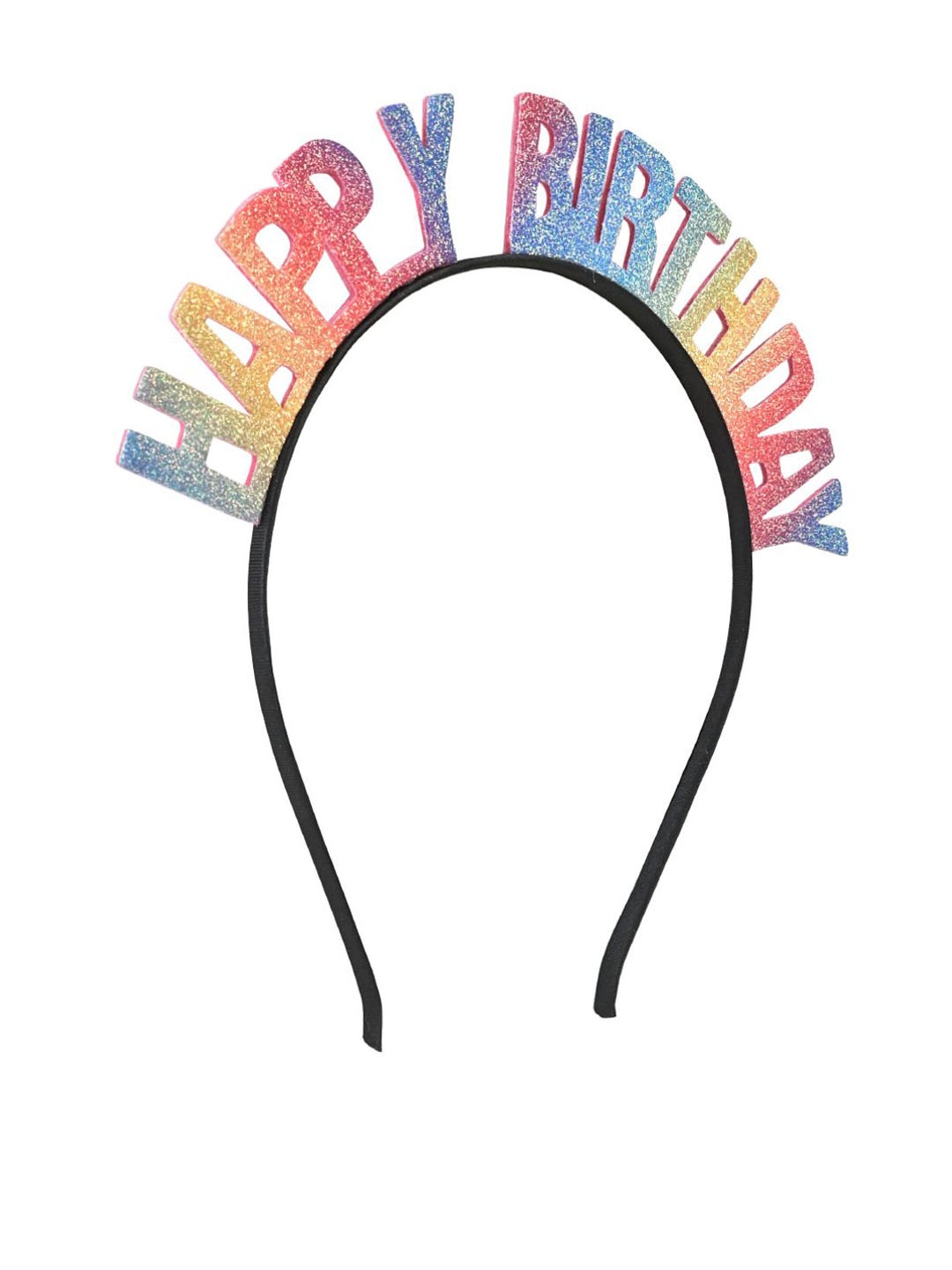 

Aye Candy Happy Birthday Hairband, Black