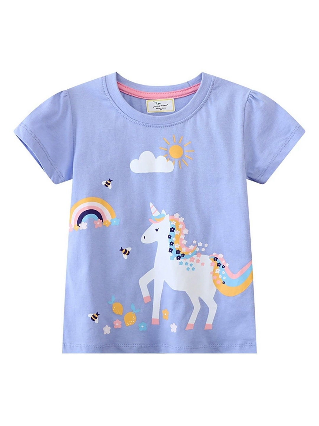 

LULU & SKY Girls Printed T-shirt, Purple