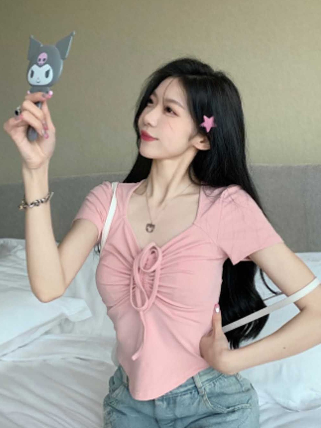 

StyleCast Top, Pink