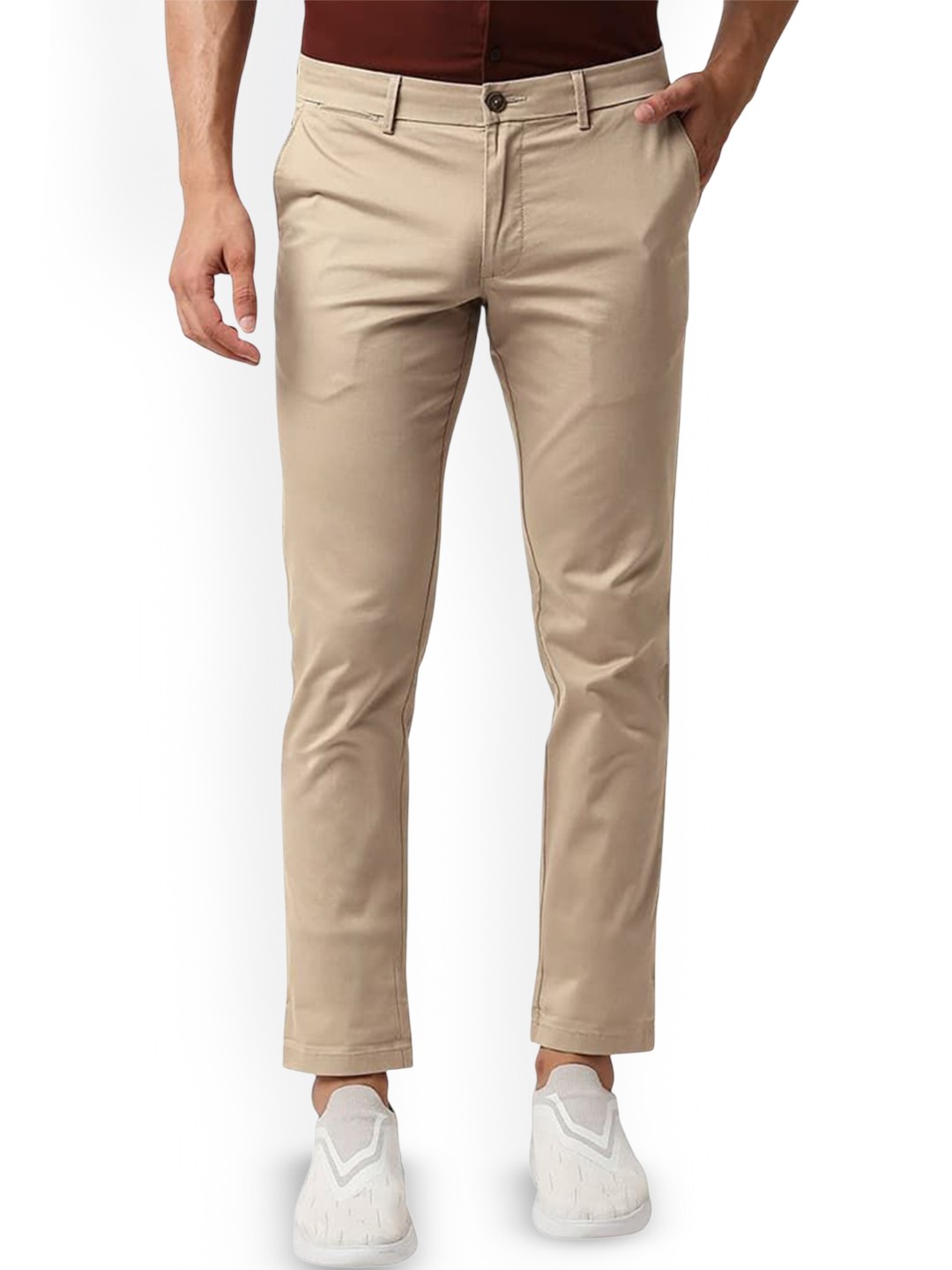

Basics Men Comfort Trousers, Khaki