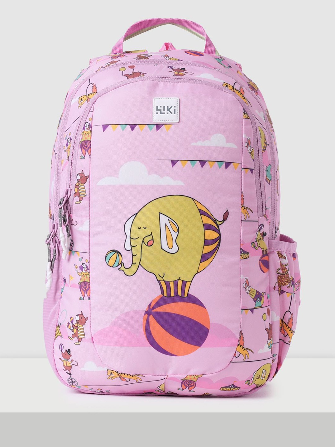 

Wildcraft Unisex Kids Brand Logo Backpack, Pink